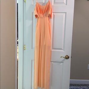 BCBGeneration fringe maxi dress with side slits